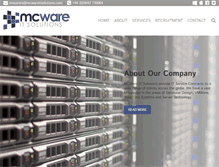 Tablet Screenshot of mcwareitsolutions.com